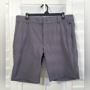 Mens George Shorts Size 36, Grey, Stretch Comfort Waist At The Knee Performance
